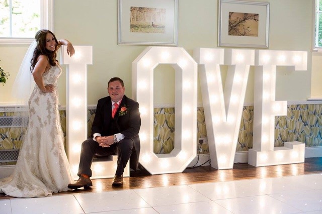 Giant 5ft Light up Love letters - Sophia's Final Touch - Venue Styling - Weddings