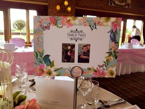 Childhood Memories Personalised Table Numbers - Wedding Venue Styling- Sophia's Final Touch