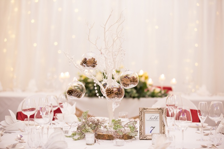 Winter Tree with Cones – Wedding Venue Styling- Sophia’s Final Touch- Wedding & Event Decoration