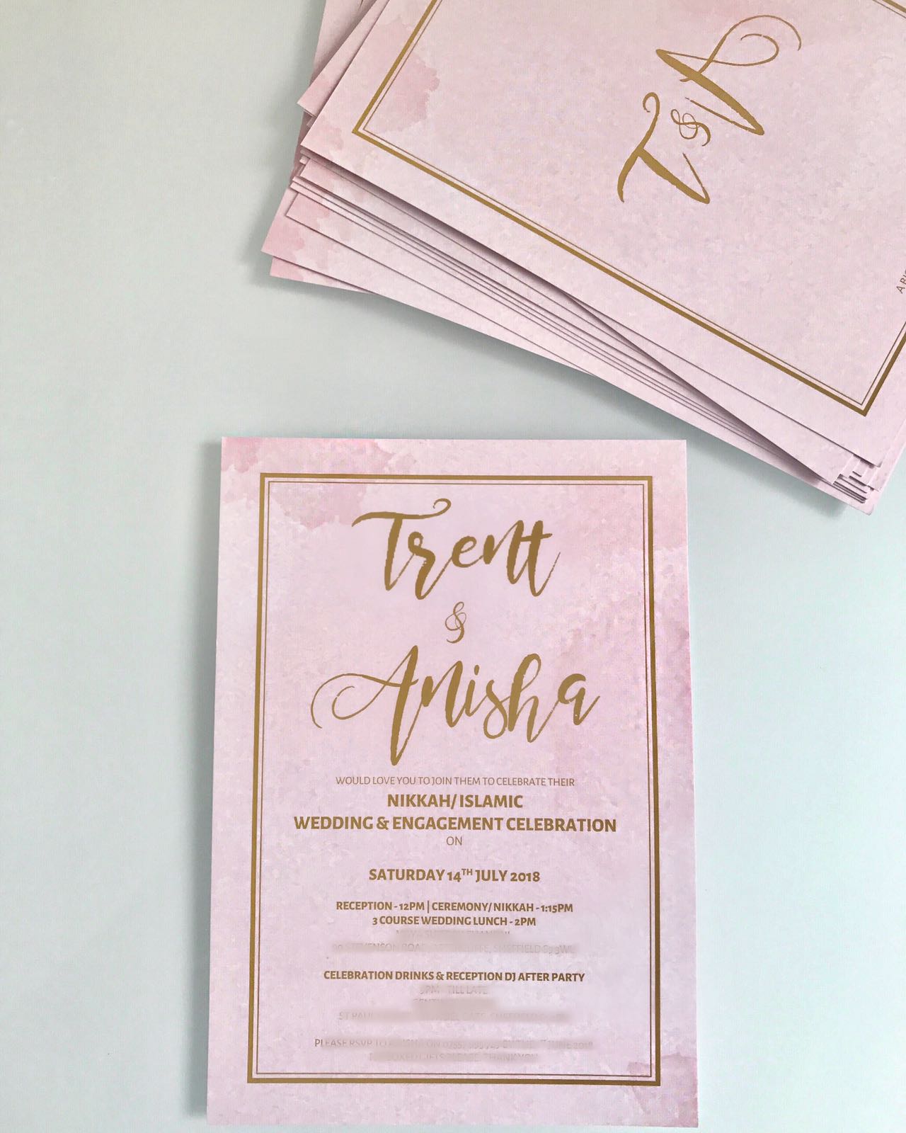 Pink Wedding Invites - Big Day Print Sophia's Final Touch - Venue Styling - Weddings