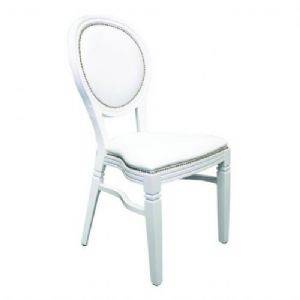 white-louis-chair